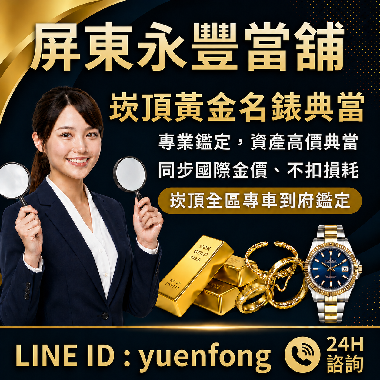崁頂黃金名錶典當