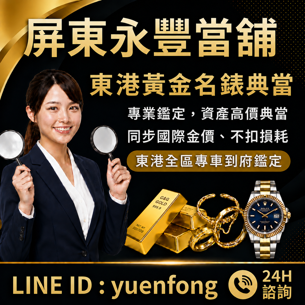 東港黃金名錶典當