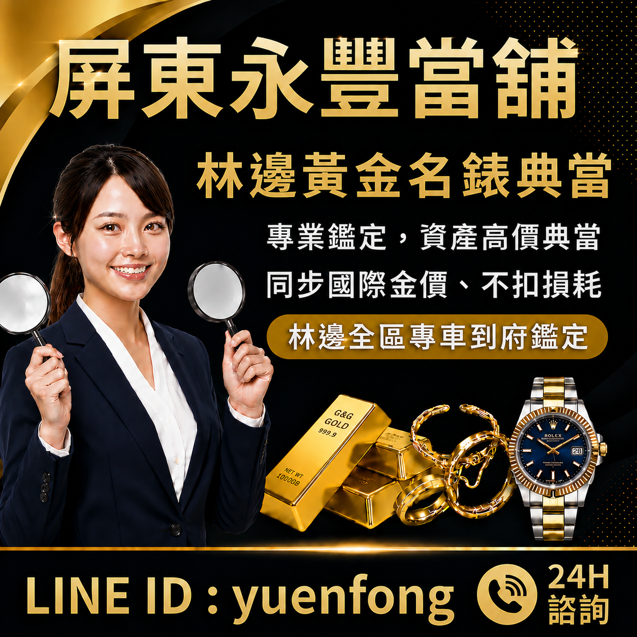 林邊黃金名錶典當