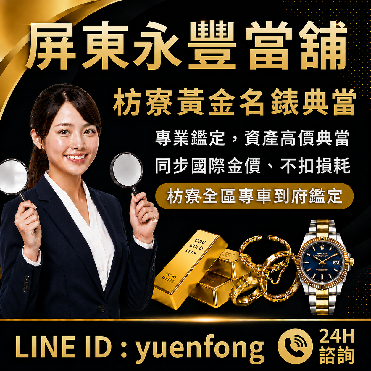 枋寮黃金名錶典當