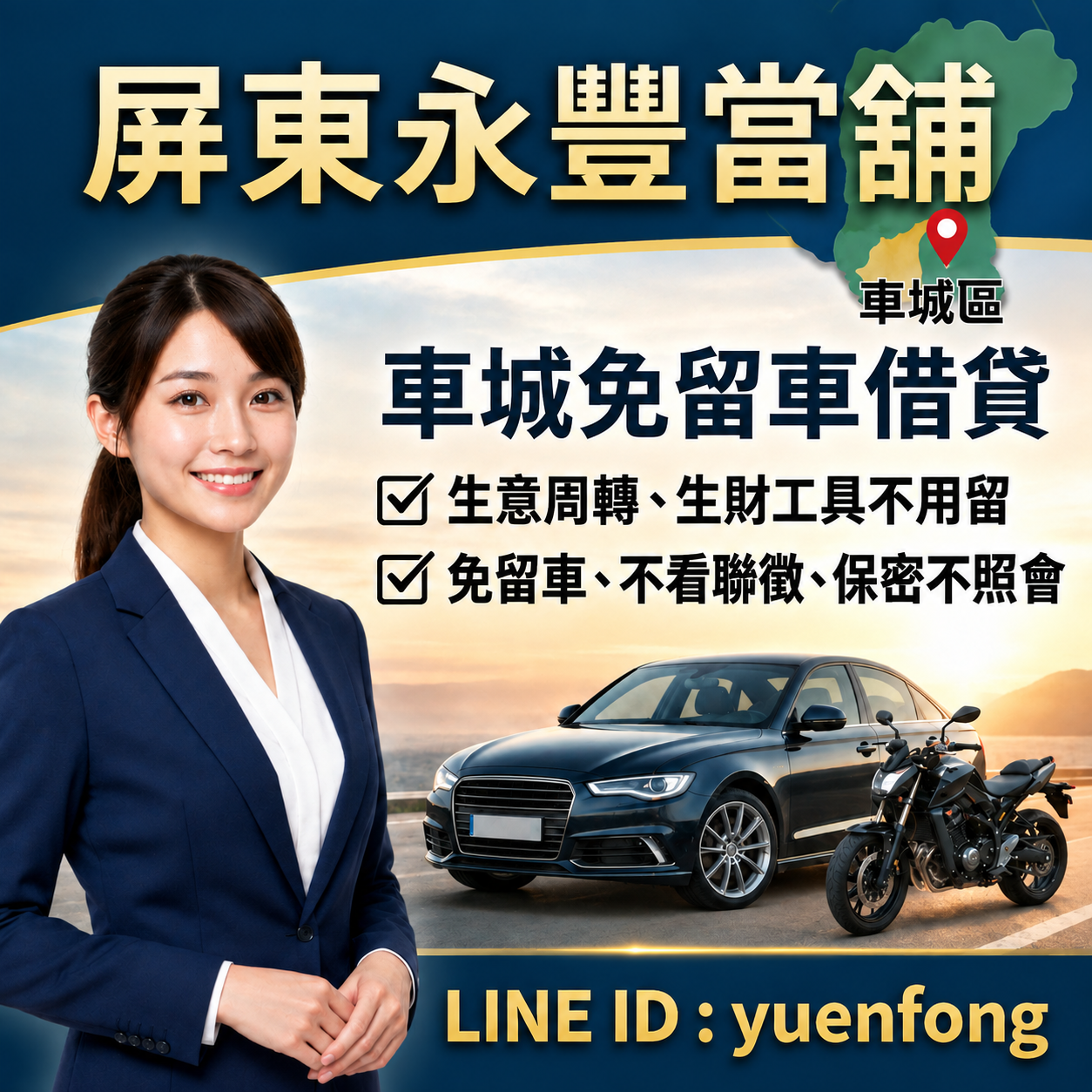 車城汽機車借款免留車