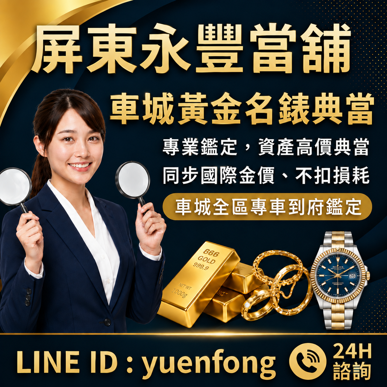 車城黃金名錶典當